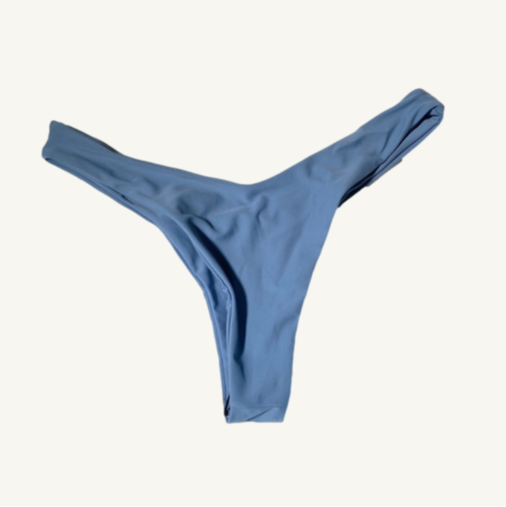 Shein NWT Thong Bikini Bottom Pale Blue Size Large